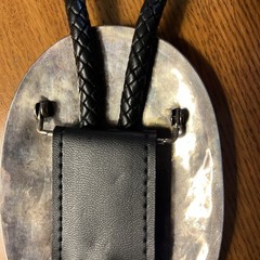 Zuni Bolo Tie, 211 Stones, Larry Moses Begay, Made From Belt Buckle