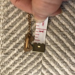 Vintage Chained Collar Tie Pins Maple Leaf Double Heart EUC