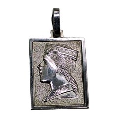 Latvia Milda Sterling Silver Ingot Pendant