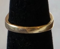 Vintage 14K HGE Amethyst Bling Cocktail Ring Size 7 Signed LIND