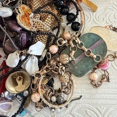 9 Pounds Of Mystery Jewelry! Vintage To Modern Lot of Wearable, Craft