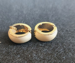 Vintage 1980s Huggie Hoop Earrings 3pair