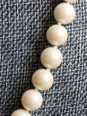 Carol Lee Vintage Faux Pearl Gold Tone Clasp