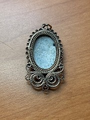 Genuine Jewelry Silver Set Earrings Pendant Vintage Filigree