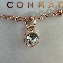 LC Lauren Conrad Mother of Pearl Necklace with Crystal 20”