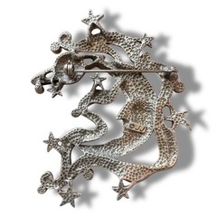 Vintage Celestial Brooch Lot 7pc JJ Moon V&A Sun Anne Klein Rocket Star Space