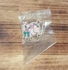 1in Vintage Ohio Cute Sweet Piggy Pig Enamel Pin
