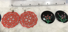 Vintage To Now Pierced Earrings Lot of 12 Colorful Fun Boho Mixed Variety