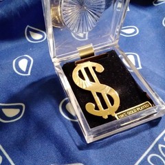 18KT Gold Plated Gold Dollar Sign Fashion Jewelry Pin Brooch