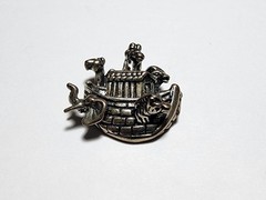 Vintage 925 Sterling Silver Noah’s Ark Charm Pendant