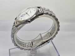 HMT Gandaberunda Mechanical Watch 17 Jewels White Dial Transparent Caseback