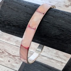 Vintage Bracelet Inlayed Red/Pink Tones