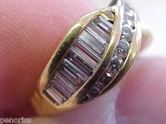 BEAUTIFUL 1.50ctw ESTATE DIAMOND RING SIZE 3 MAKE OFFER