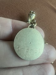 Vintage 7″ 12K GF Gold Filled Charm Bracelet 9 Charms Old Locket Fob 32g H6