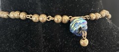Miriam Haskell?? Vintage Choker Necklace With Dangling Glass Beads