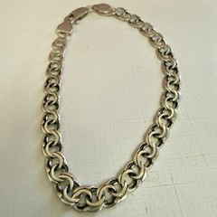 Fabulous 925 Sterling Silver Bracelet – 8.75″ – Vintage Eastern Europe #2048