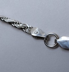 Vintage Italian Sterling Silver Wheat Chain Bracelet 7.75 3.51g .925 Italy-I BB