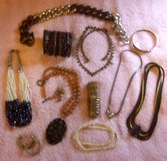 Estate Jewelry Vintage Costume Jewelry Necklaces Bracelets Earrings 12 Pieces