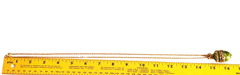 Joan Rivers Imperial Treasures III Green Enamel Egg Pendant Necklace 29 in Long