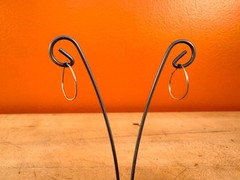 Vintage Small Gold Hoop Earrings 5/8″ Thin Minimal Classic Everyday