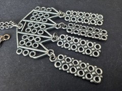 Vintage necklace/ pendant design K.M.J. Pewter Norway MCM 1960-1970s