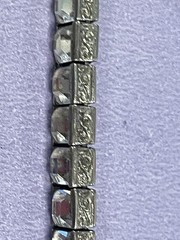 WACHENHEIMER ANTIQUE STERLING SILVER ART DECO DIAMONBAR BRACELET JUST LOVELY!!