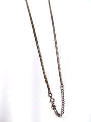 Vintage 925 Silver 26 GRAMS Victorian Necklace hematite 18″ – FREE SHIPPING