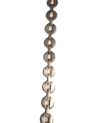Vintage Gold Tone Chunky Open Center Round Link Chain Bracelet Retro Costume GUC