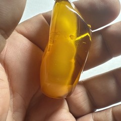 Pendant Amber Baltic Egg Yoke Big 2.25” Piece 15.5 Grams Antique