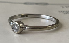 Simple Stackable Petite 14K Gold CID Clyde Duneier Ring Sz 6.5 and 1.38 g