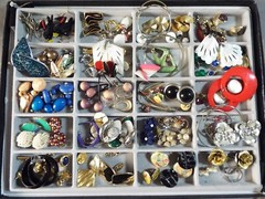 PIERCED EARRINGS MAKE YOUR OWN LOT VINTAGE MCM ESTATE $5 EACH $4 SHIPPING