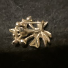 Vintage Lot 5 Silver Tone/Gold Tone Pin Brooches AB Rhinestone Faux Pearl Bow