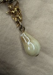 Vintage Multiple Charm Gold Tone Pendant With Some Wear On Gold Tone