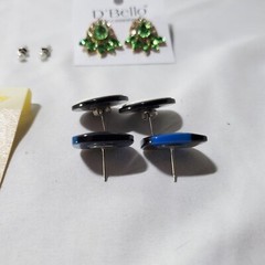 Lot of 19 Pairs Assorted Dangle, Hoop and Stud Earrings