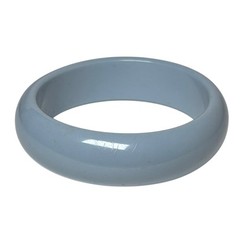 Vintage Light Blue Bangle Bracelet Acrylic Lucite Style Minimalist Jewelry