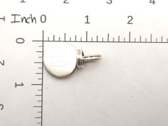 Vintage Solid Sterling Silver 925 Fancy Monogram Engraved Letter O Pendant