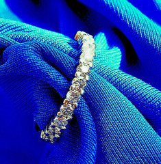 EARTH MINED DIAMOND Deco Style Wedding BAND 14K GOLD Stacking Anniversary RING