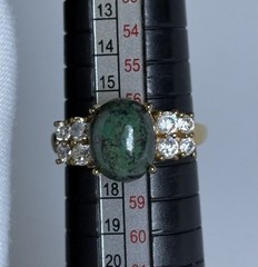 KARIS STS Ring Lot Assorted Gemstones 6 Rings Gold Bond & Platinum Bond STUNNING