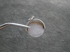 “I Love You” Spinner Vintage Sterling Silver Bracelet Charm Pendant 1.1g