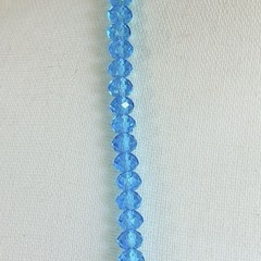 Vintage Necklace Lot Blue Glass Beads and other Materials 7 Necklaces