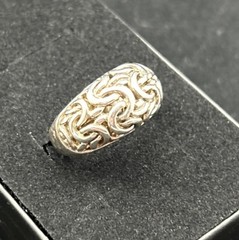 925 Sterling Silver Vintage Byzantine Ring – Size 7.75 – Free Ship!