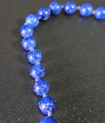 Les Bernard Czech Glass Knot Strand Necklace