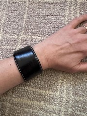 vintage prua leather cuff