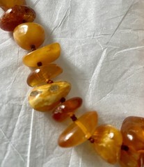 Baltic Amber Necklace Rare Egg Yolk Honey Cognac Yellow Butterscotch VTG 62.4g