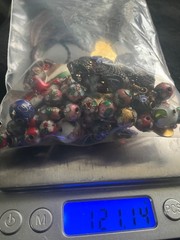 Vintage Cloisonne Enamel Jewelry pieces and Beads lot 121 grams