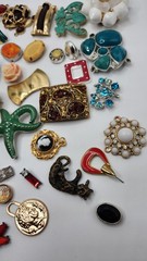 Craft Jewelry Pieces Junk Drawer Lot 50 Different Pieces