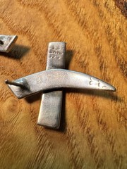 Vintage Taxco Mexico 925 Sterling Silver Modernist Geometric Post Earrings 10.9g