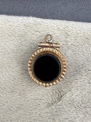 Vintage Gold Filled Double Sided Watch Fob