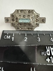 Antique Brooch Pin Silver Tone Possibly Pewter 1800s-1900s?