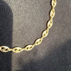 Mariner Anchor Chain Necklace Vintage Classic Preppy Jewelry Gift 24” Gold Tone
